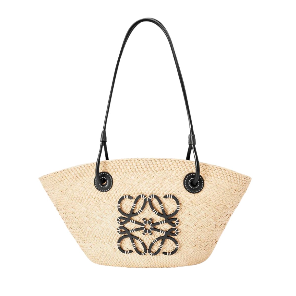 DRAGON DIFFUSION, Large Leather Woven Nantucket Tote Bag