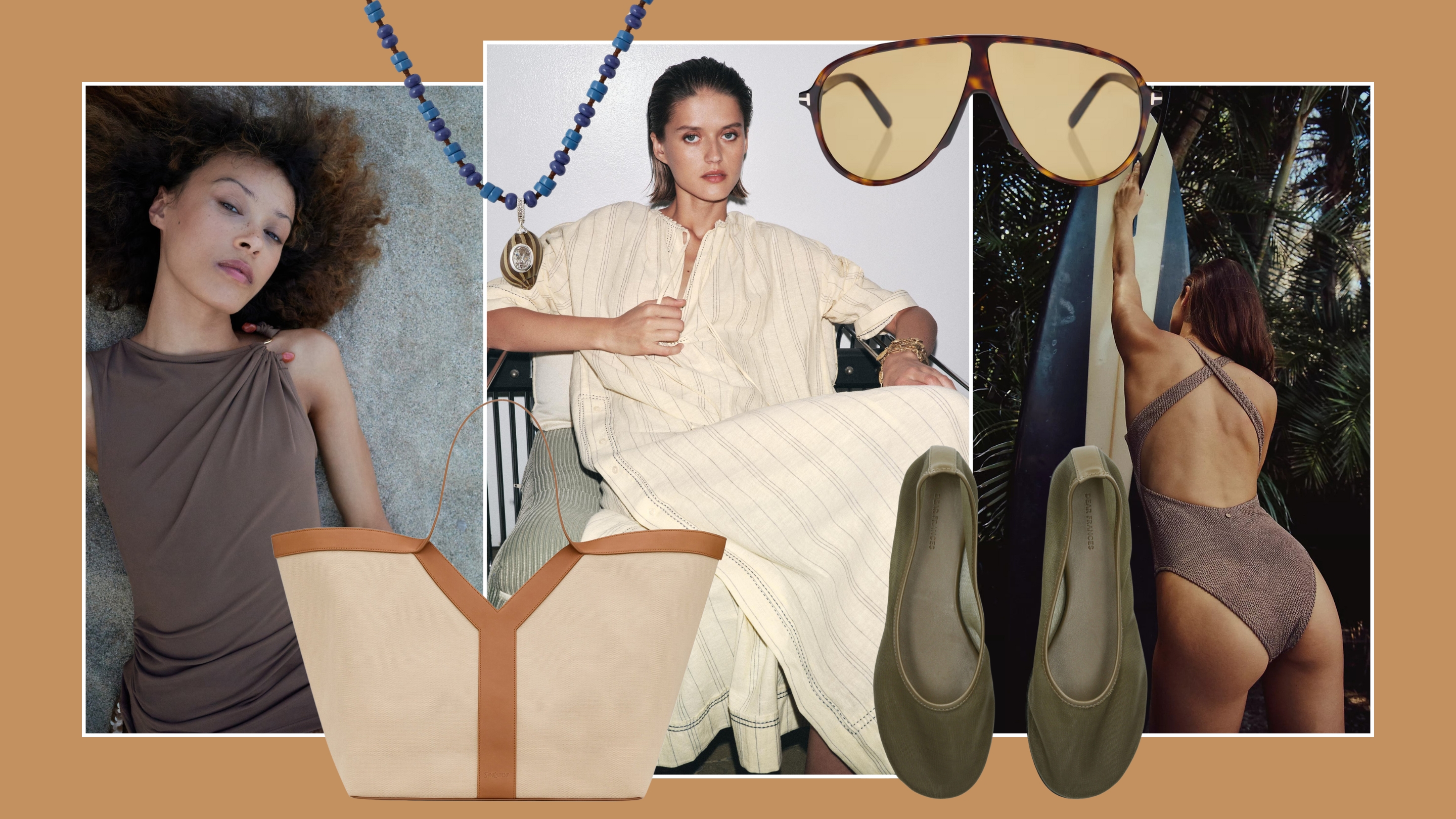 Looks and products from Mango, Rat & Boa, ZARA, M&S, Dear Frances, Selfridges, Free People, Tom Ford, MyTheresa.